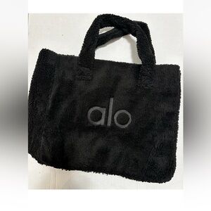 ALO Yoga Plush Black Tote Bag